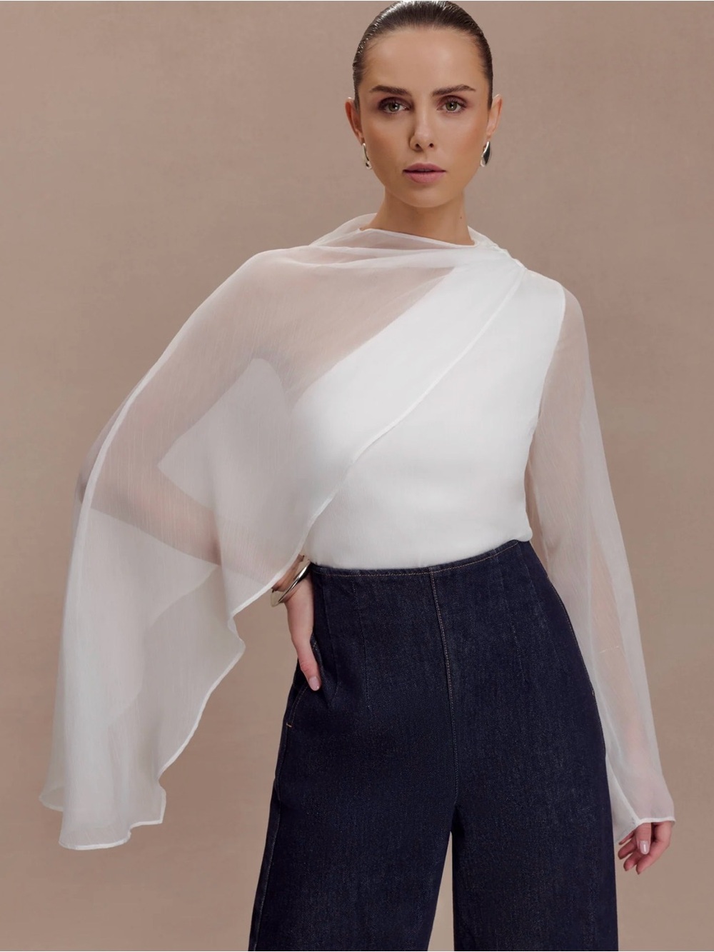 Meshki White Ida Top